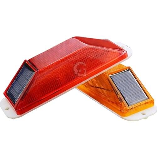 Solar LED traffic warning light Indicator light Strobe light for building crash barrier at night Lamp small Flashing Light