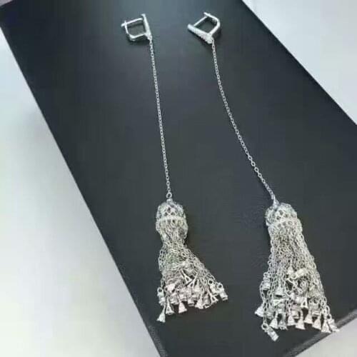 XB448 Luxury Designer Fashion 925 Sterling Silver shinning European style Jewelry leaves shaped wedding party bz