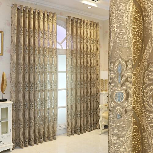 European Style New Luxury High-end Atmosphere Luxury Tulle Curtain Curtains for Living Dining Room Bedroom Balcony Villa Palace