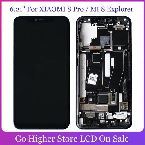 6.21''AMOLED Lcd For XIAOMI 8 Pro / MI 8 Explorer LCD Display Touch Screen Digitizer With Frame Assembly
