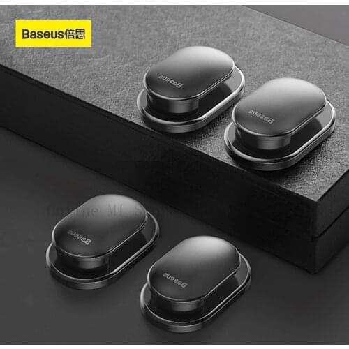Xiaomi Baseus 4pcs/Lot Car Hooks Organizer Storage Hanger for USB Cable Headphone Key Storage Car Accessory Car Adhesive Hook