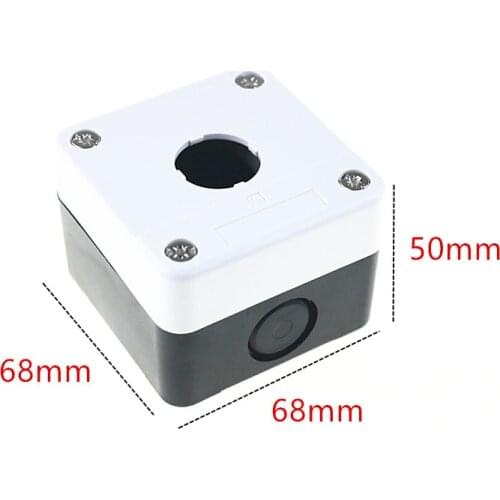 Control button box XAL - B01 BX1-22 1 hole control button control box, white box F