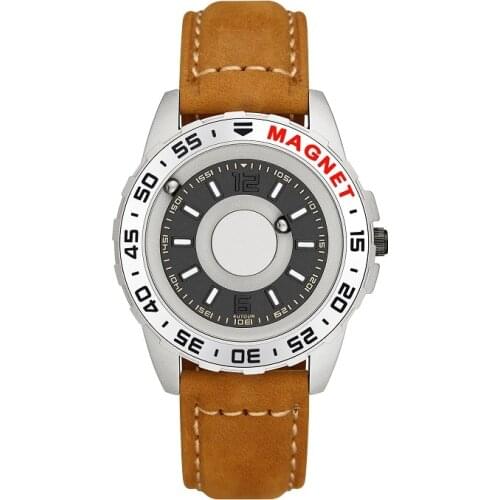 EUTOUR Watch Women Men Quartz Magnetic Ball Show Couple Watches Steel Canvas Leather Strap Unisex Innovate WristWatches 2019