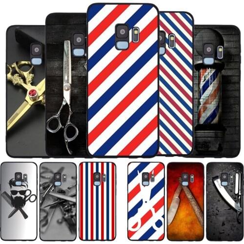 Barber Shop Hair Stylist tools Soft phone Case For Samsung S20 S10 S9 S8 S7 edge Plus Lite For Note 8 9 10 A6 A7 A8 A9 Cover