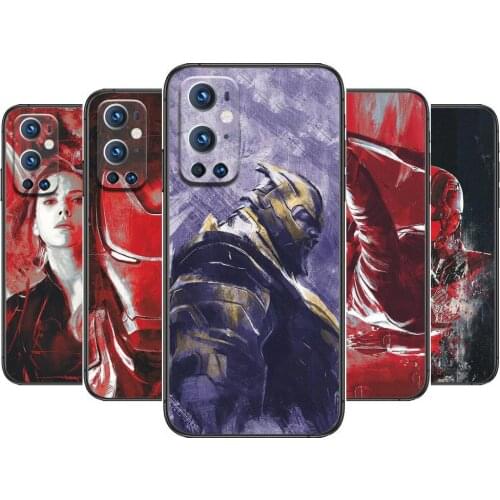 Sandpaper painting Avengers For OnePlus Nord N100 N10 5G 9 8 Pro 7 7Pro Case Phone Cover For OnePlus 7 Pro 1+7T 6T 5T 3T Case