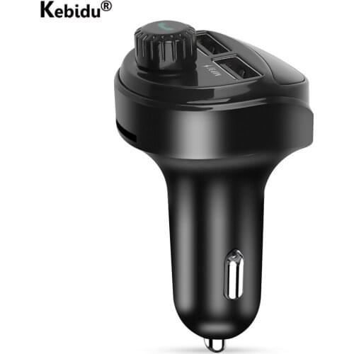 Kebidu FM Transmitter Car Charger Bluetooth Car Audio MP3 Player TF Card Car Kit 3.4A Dual USB Car Phone Charger For Xiaomi Mi