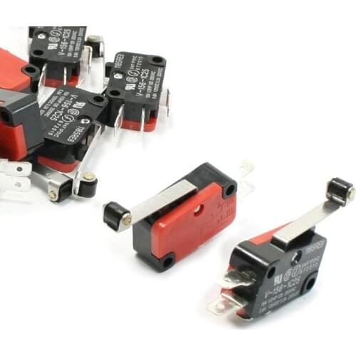 IMC Hot 10 Pcs Micro Limit Switch Long Hinge Roller Lever Arm Snap Action LOT