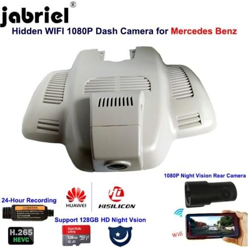 Jabriel 1080P 2K Hidden Wifi Dash cam Car Camera Dvr for Mercedes benz w213 E200 E220d E300 E320 E350 AMG GT 50 53 63s 2016-2020