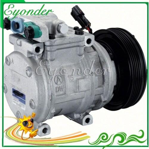 A/C AC Air Conditioning Compressor Cooling Pump for DOOWON DAEWOO SOLAR V EXCAVATOR 2208-6013 22086013 2208-6013A 22086013A
