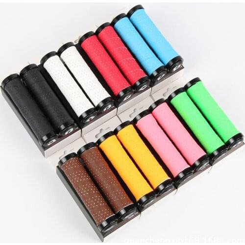 Cross-Border Hot Selling American ODI Mountain Bicycle Handle Grip Wrapped Bar Tape Handle Set Bilateral Lock Retro Handle Set