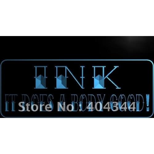 LK613- Ink It does a Body Good Tattoo LED Neon Light Sign home decor crafts