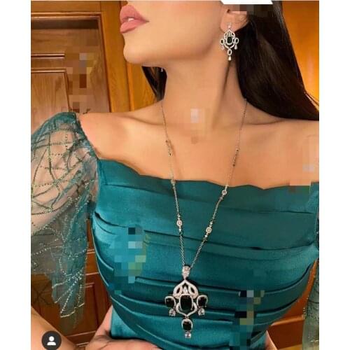 AccKing Nigeria Bridal Zirconia Jewelry Sets For Women Party, Luxury Dubai Nigeria CZ Crystal Wedding Jewelry Sets