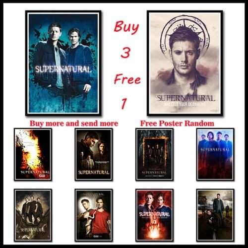 Supernatural Coated Paper Posters wallpaper Style Poster Wall Bar House Decoration Painting core Frameless