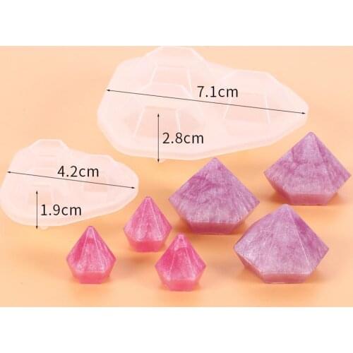 DIY Transparent Silicone Mold DIY Trilateral Necklace Pendant Resin Mold For DIY Jewelry Making
