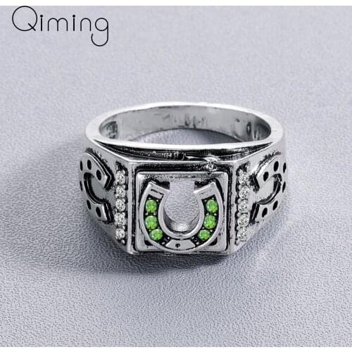 Handmade Amulet Slavic U Style Crystal Rings Fahion Jewelry Gift Norse Viking For Men Women Bague Dropship