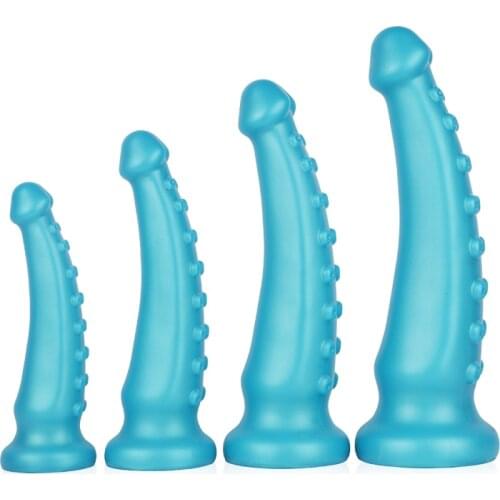 Silicone Anal Plug Sex Toy Butt Deep Type Plug Octopus Tentacle Anal Dildo Masturbate For Women Men Orgasm Anus Beads adult toys