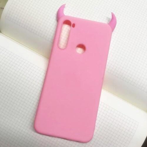 Soft Black Phone Case For Xiaomi Redmi Note 3 4A 4 4x 5 6 6A 7 7A 8 Pro 8T 8A 9 9A 9C 10x Pro 5G Devil Horns Demon Angle Cover