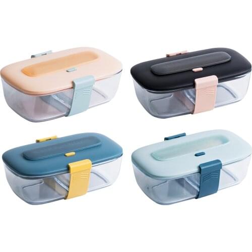 Glass Meal Prep Containers, Meal Prep Glass Storage Containers Airtight Seal, Portion Control Glass Storage Container