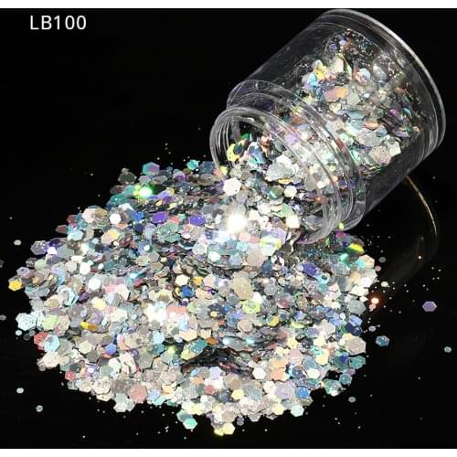 Ultrathin Sequins Nail Art Glitter Mini Paillette Hexagon Colorful Sequin Paillettes Nail Decorations Manicure Accessories 10ml