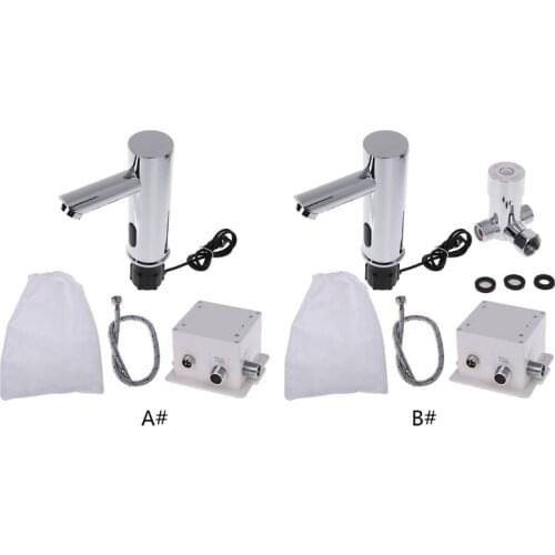 Bathroom Automatic Infrared Sensor Sink Faucet Touchless Basin Water Tap Deck Mounted B85E