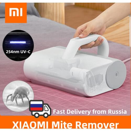 XIAOMI MIJIA Mite Remover Brush for Home Bed Quilt UV Sterilization Disinfection 12000PA Cyclone Suction Wired Vacuum Cleaner