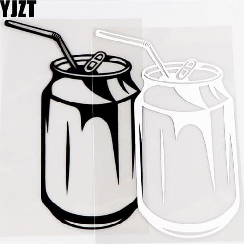 YJZT 9.3×14.5CM Beer Personality Car Sticker Body Decor Vinyl Decals Funny Decor Black / Silver 10A-0737