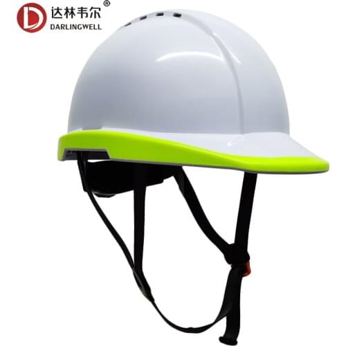 DARLINGWELL Safety Helmet Fluorescent Orange Brim Protection Work Cap Protective Hard Hat Outdoor Riding Climing Working Helmets