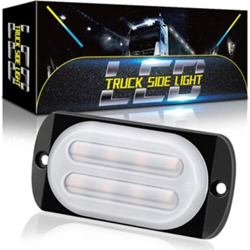 1PCS Car External Lights LED 12V/24V LED Auto Car Bus Truck Lorry Side Marker Indicator Light Low Trailer Rear Warning Lamp