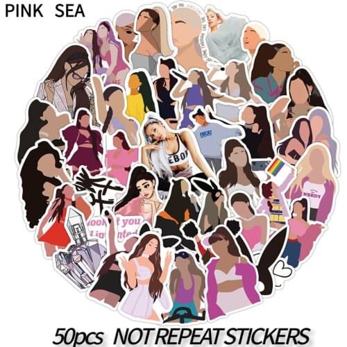 10/30/50Pcs/set Beautiful sexy Singer Ariana Grande Stickers Laptop Guitar Luggage Bike Car Waterproof Cool Sticker Decal Toys