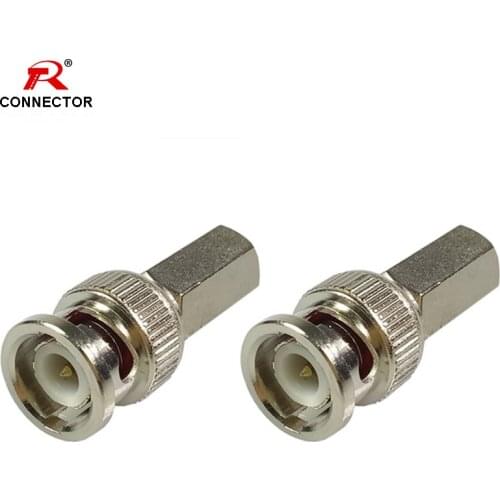 20PCS BNC MALE TWIST ON Connectors BNC MALE TWIST ON Plug Jack for RG58 RG59 RG6 Coaxial Cable