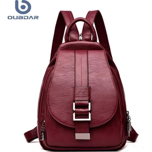 2021 Summer Women Leather Backpacks Fashion Shoulder Bag Female Backpack Ladies Travel Backpack Mochilas School Bags for Girls