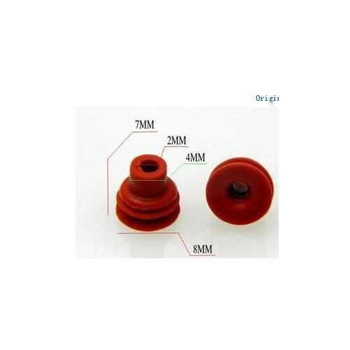 400PCS /LOT SHIP VIA DHL MFD09-118 Silicone plugs / waterproof plugs / Silicone Case red