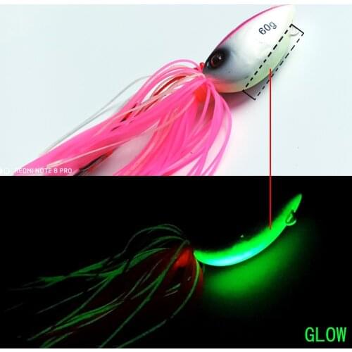 60g/100g/150g Lumious Snapper bream octopud jigs lead fish with skirt lead jig jig head Metal jig