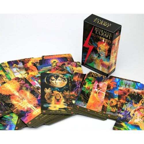 78 Cards Deck Starman Tarot Mysterious Divination Full English Oracle Deck Fun Family Party Board Game