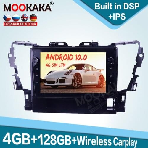 128GB Carplay Android 10 Car Multimedia Player for Toyota Alphard 2015-2018 Auto Radio GPS Navigation Audio Stereo Head Unit DSP