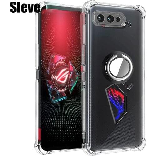 Ring Case For Rog Phone 5 Shockproof Airbag Shockproof Cover For ASUS Rog Phone 5 ZS673KS Phone 2 3 ZS661KS Strix ASUS_I003DD