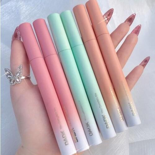 DADK 3pcs/Set Matte Lip Mud Candy Tube Mirror Water Luminous Lip Glaze Lasting Waterproof Lip Glaze Set Makeup Cosmetic TSLM