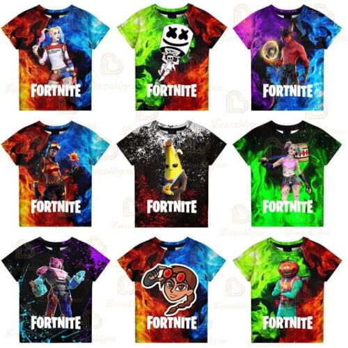 Baby Clothes Fortnite Shoot Victory Sudaderas Children Kids T-shirt Battle Royale 3d Tees Boys Girls Tops Tshirt