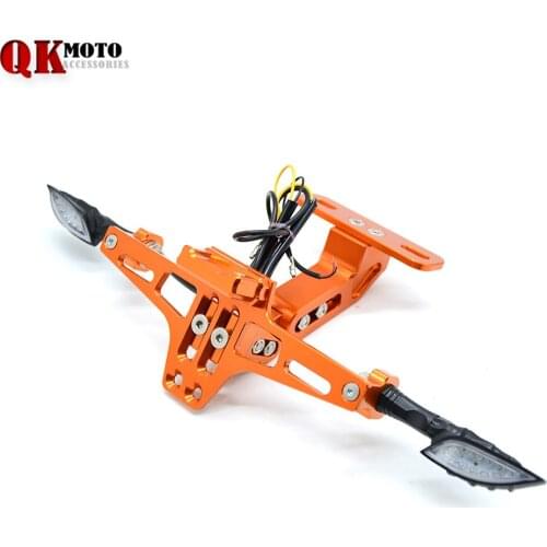 For RC 125 200 390 690 990 1290 2013- 2017Motorcycle License Plate Holder Rear Registeration Plate Frame Mount Bracket