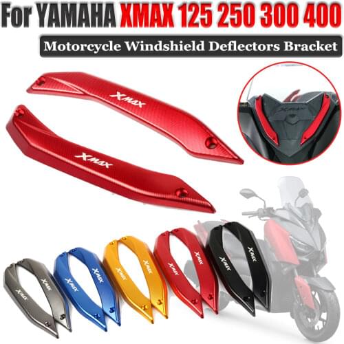 For YAMAHA XMAX 300 X-MAX 125 XMAX 250 XMAX 400 2017 2018 Motorcycle Windshield Deflectors Windscreens Bracket Set Protector