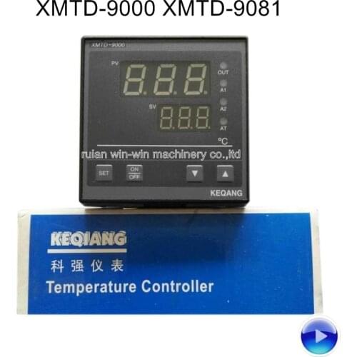2 pcs KEQIANG XMTD-9000 XMTD-9081 E type electronic digital temperature controller with thermocouple E 0-400 Solid state relay