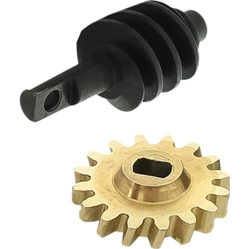 Brass Differential Worm Gear Set for Axial SCX24 90081 1:24 Scale RC Crawler Modified Parts
