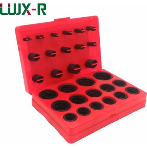LUJX-R 30Size 347pcs Rubber O Ring Seal Kit Metric Washer Gasket Set Nitrile Watertightness O-ring Assortment Plumbing Garage