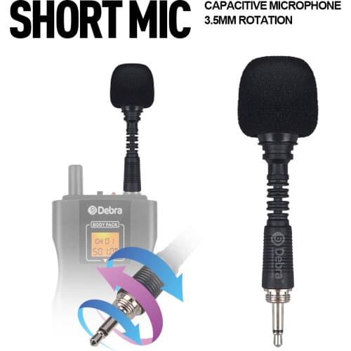 Mini Portable Condenser Mic Wired Microphone For Smartphone Recording ,DSLR Camera Interview