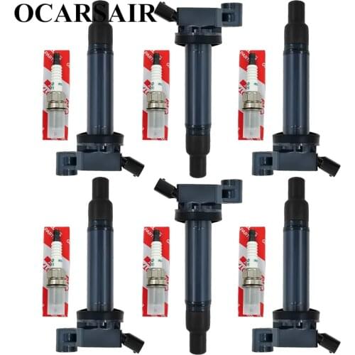A Set 12PCS Ignition Coils &Iridium Power Spark Plugs for Toyota Avalon 2000-2004 90919-01210 90919-02234 90080-19016 SK20R11