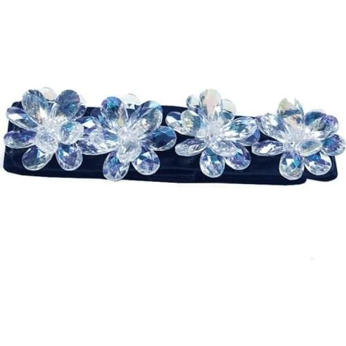 2019 New fashion color Crystal elastic belt Womens Brand Elastic Waistband Female wide Belts For Women Dress accessories SW321