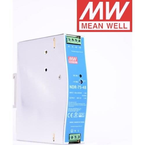Original Mean Well NDR-75-48 meanwell DC 48V 1.6A 76.8W Single Output Industrial Power Supply