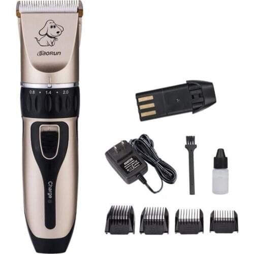 Professional Electric Pet Hair Trimmer Cat Scissor Clipper Dog Haircut Machine Rabbit Fur Grooming Comb Cut Shear Shaver Razor