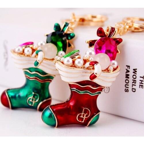 XDPQQ Creative Jewelry Pendant Fashion Keychain New Car Ornament Keychain Color Snow Boots Key Chain Bag Pendant