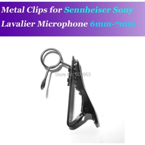 Spare Replaceable 6-7mm Metal clip Mic clips for Sennheiser ME2 Sony V1 D11 Lavalier Lapel Microphones
